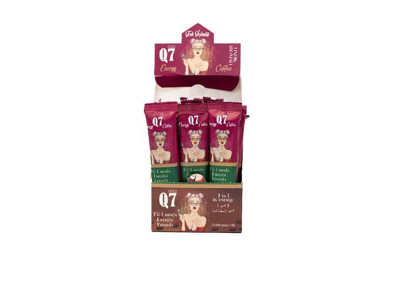 Turkish Special Instant Coffee Energy Boost for Women (Pack of 12 Sachets X 18g)