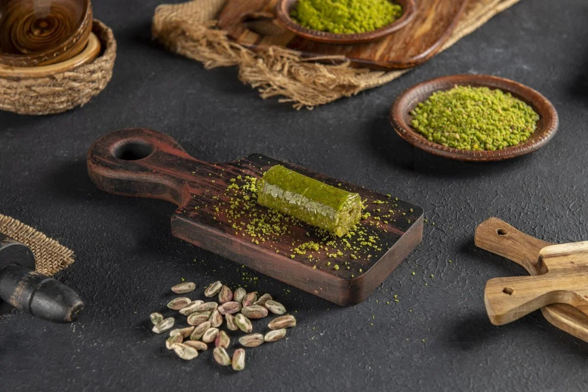 كوشكير أوغلو | بقلاوة أصابع (سارما) بالفستق العنتابي مع علبة معدنية للهدايا